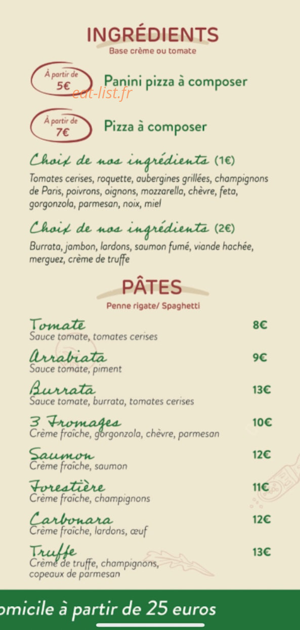 Chez Luchia — carte page 3