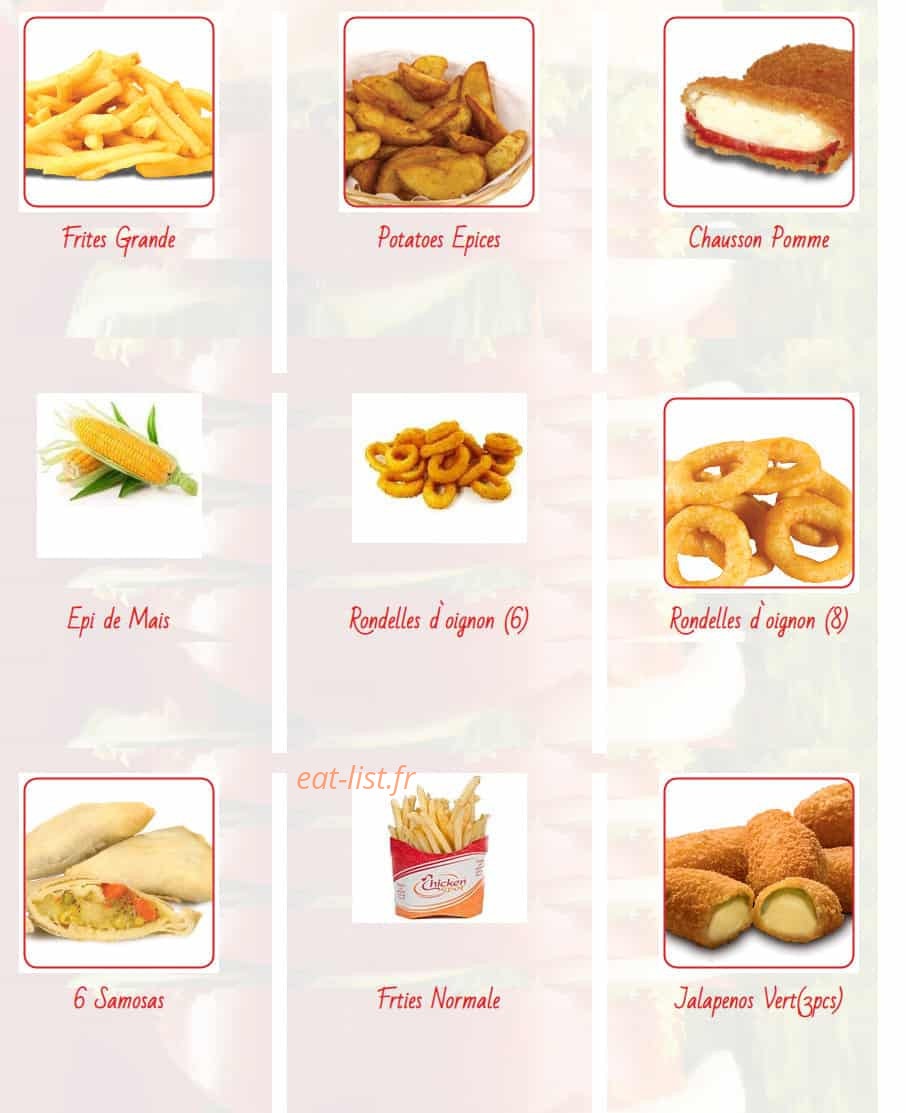 Chicken spot — carte page 10
