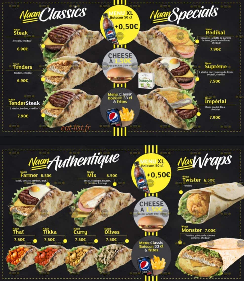 Chicken Street — carte page 1