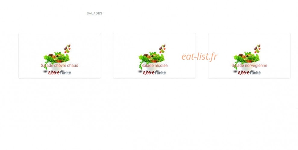 Food night — carte page 7