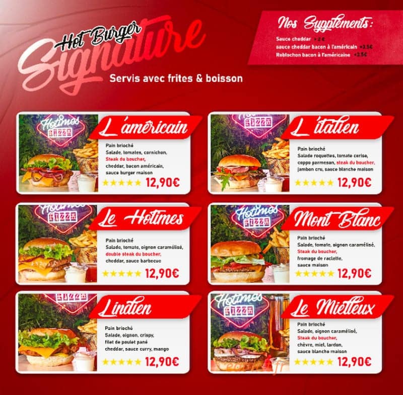 Hotimes Pizza — carte page 3