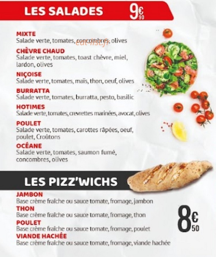 Hotimes Pizza — carte page 6