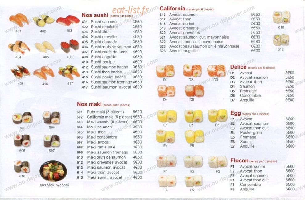 Ichiban Sushi — carte page 7