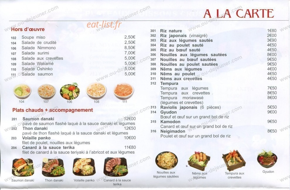 Ichiban Sushi — carte page 6