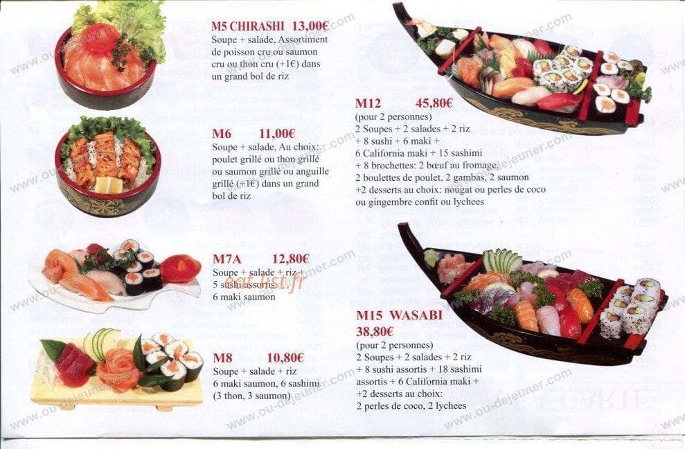 Ichiban Sushi — carte page 5