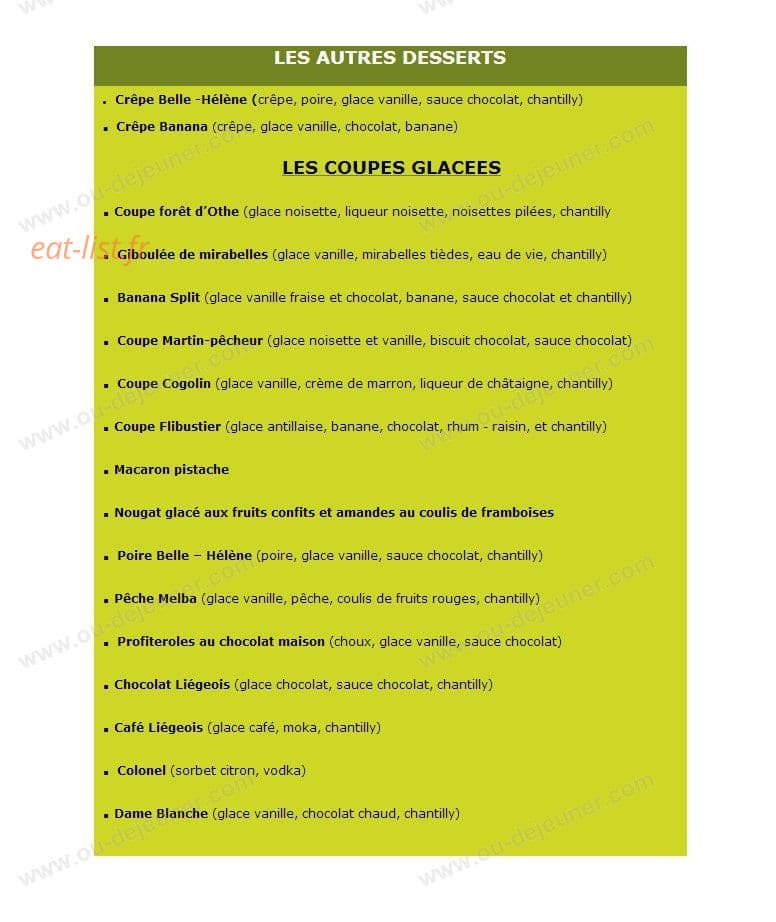 La Guinguette — carte page 3