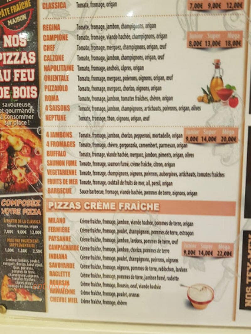 Le Fournil — carte page 1