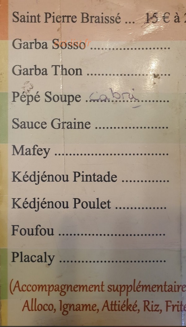 Le Griffe — carte page 1