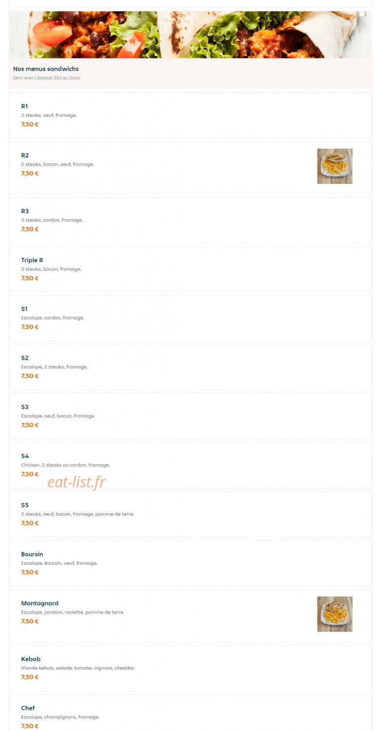 Naan Stop Pizza — carte page 6