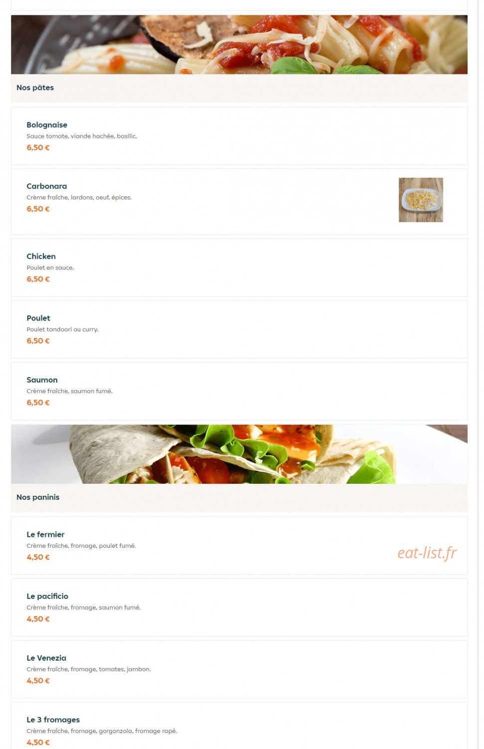 Naan Stop Pizza — carte page 15
