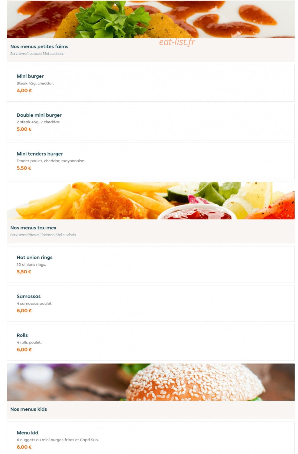 Naan Stop Pizza — carte page 8