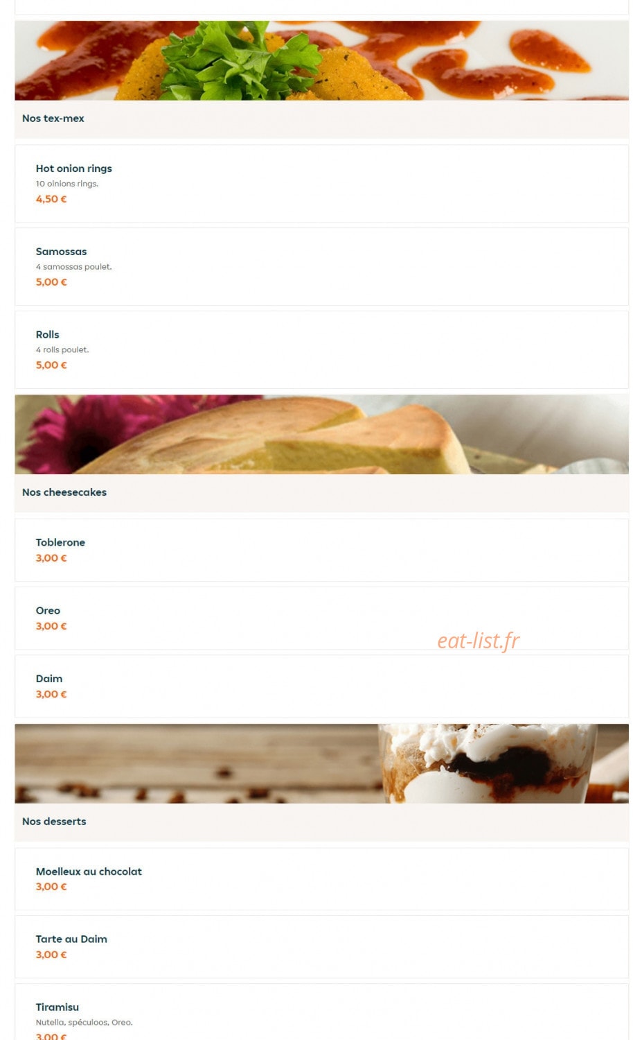 Naan Stop Pizza — carte page 17