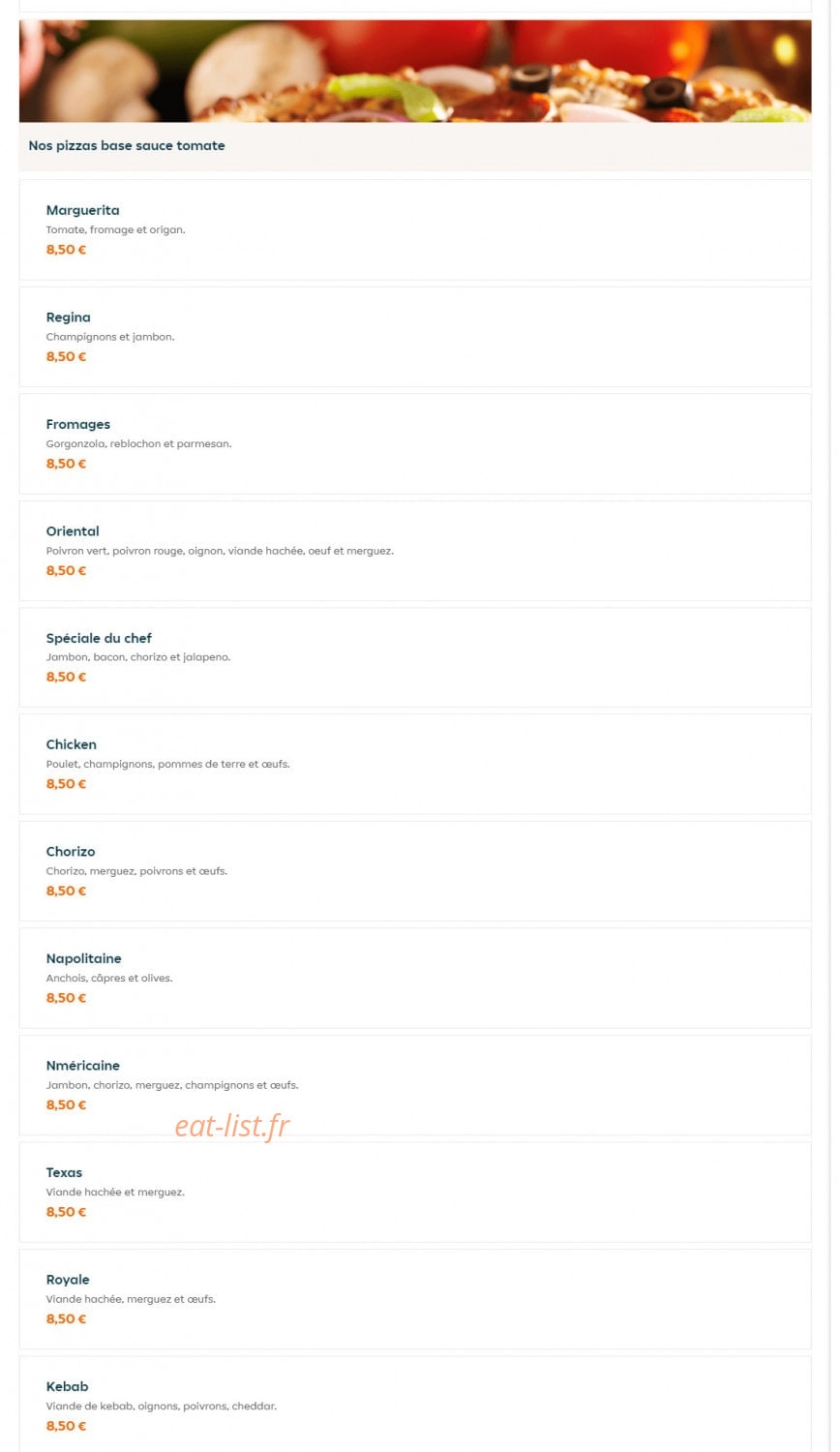 Naan Stop Pizza — carte page 9