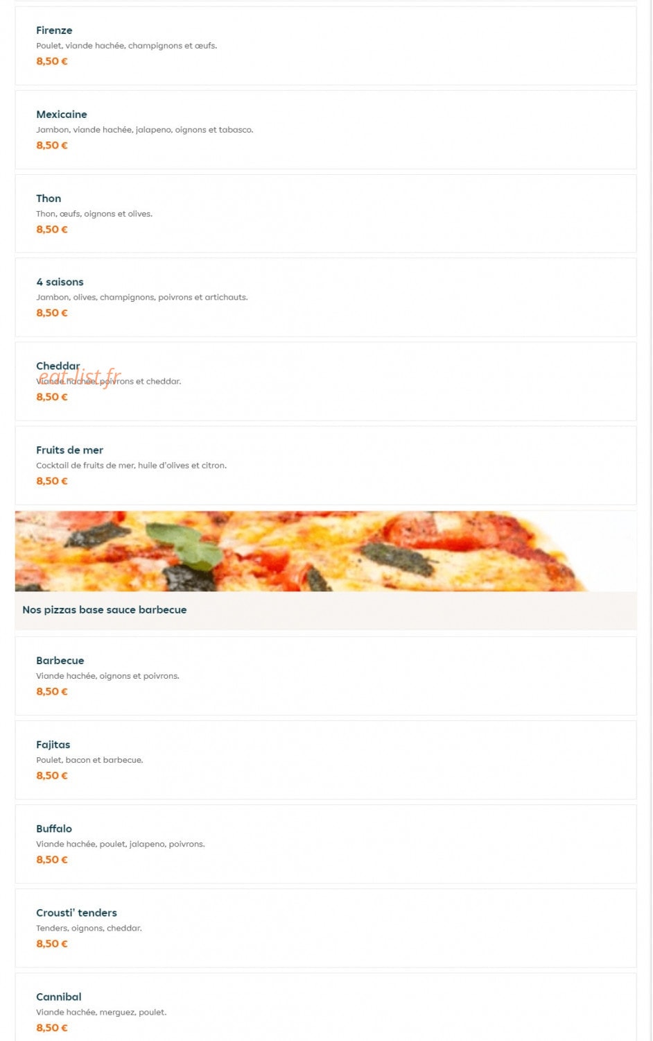 Naan Stop Pizza — carte page 10