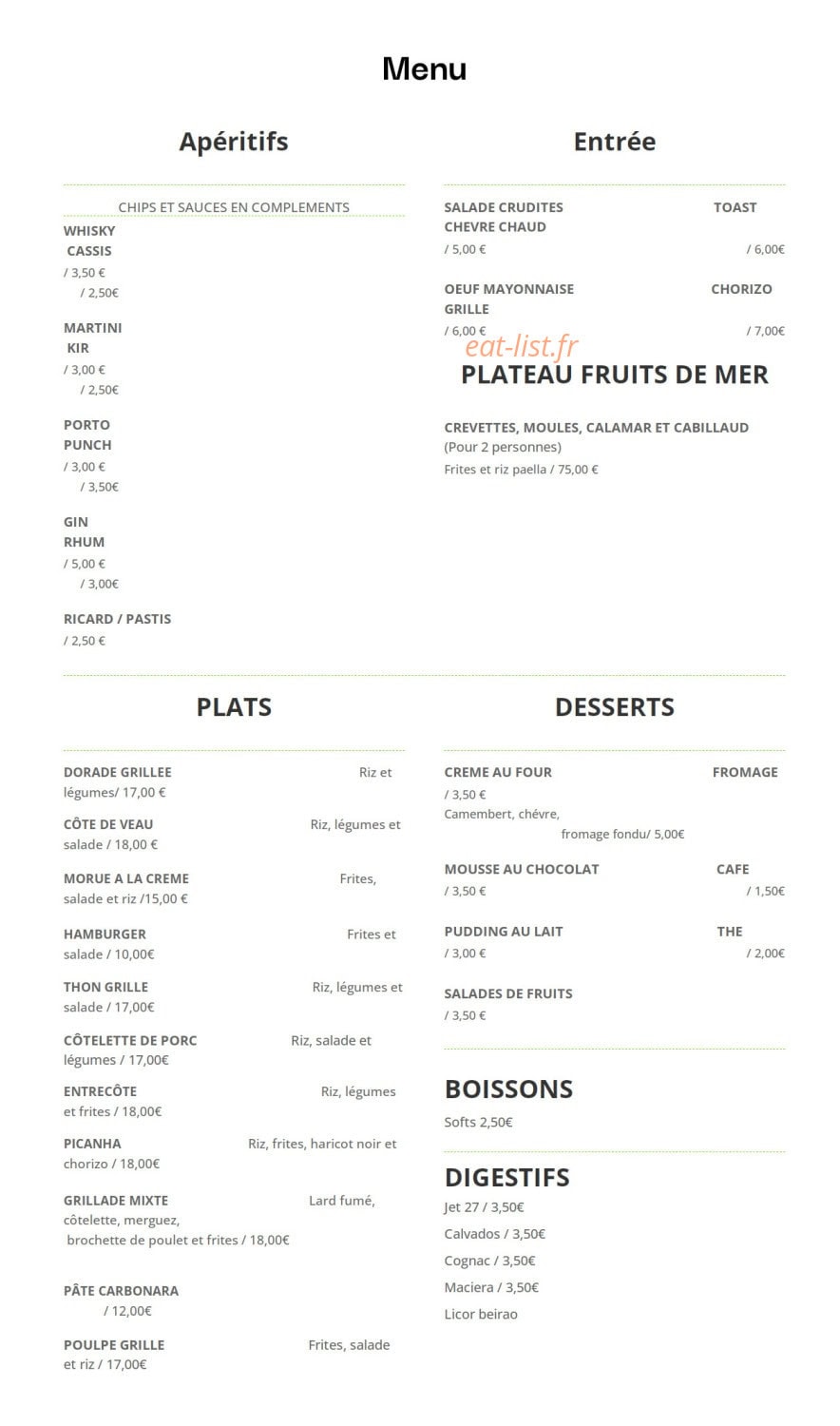 Nice Kriola — carte page 1
