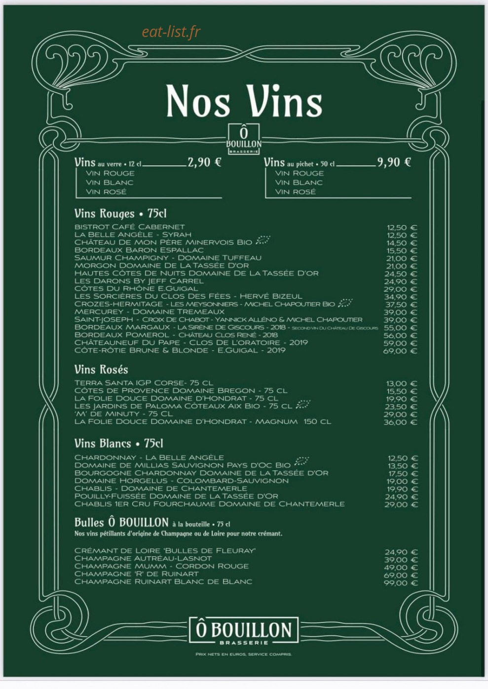 Ô Bouillon — carte page 3