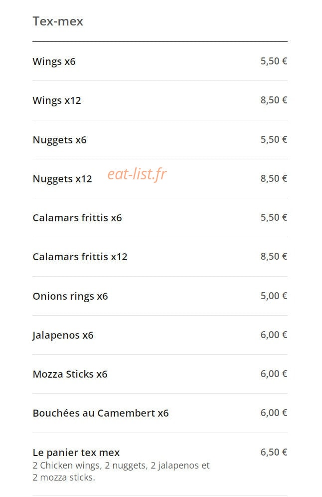 Pizza Eats — carte page 16