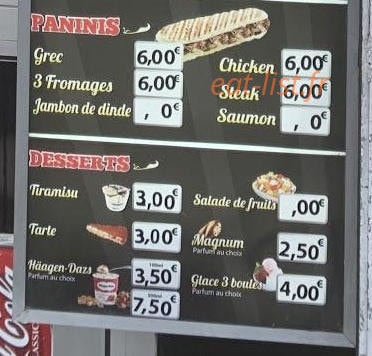 Restaurant Chez Yunus — carte page 4