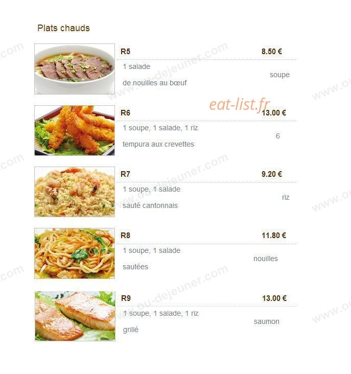 Sashimi Ya — carte page 30