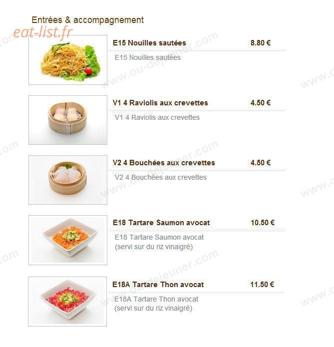 Sashimi Ya — carte page 5