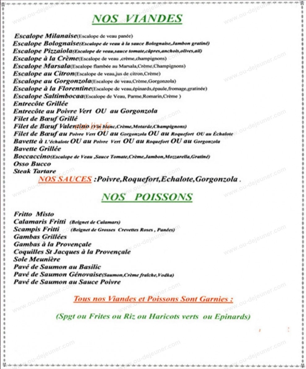 Tavernia d'Umberto — carte page 4