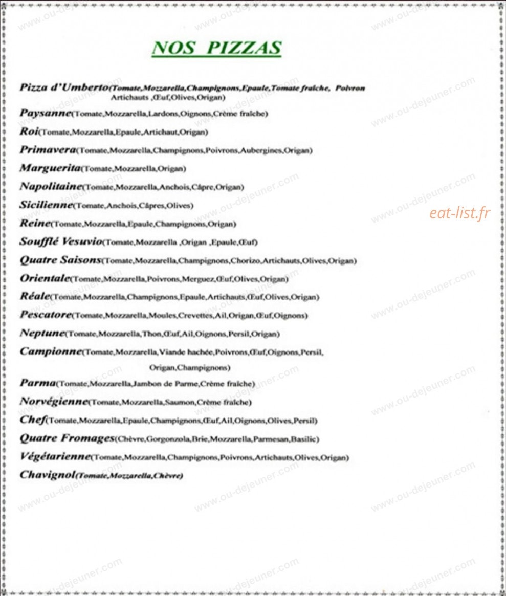 Tavernia d'Umberto — carte page 3