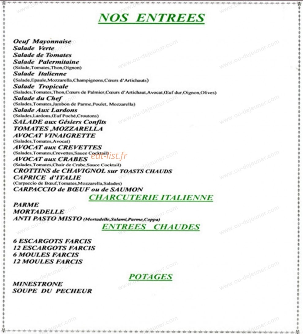 Tavernia d'Umberto — carte page 1