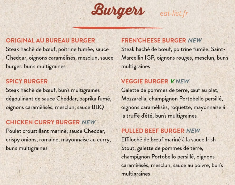 Au Bureau — carte page 2