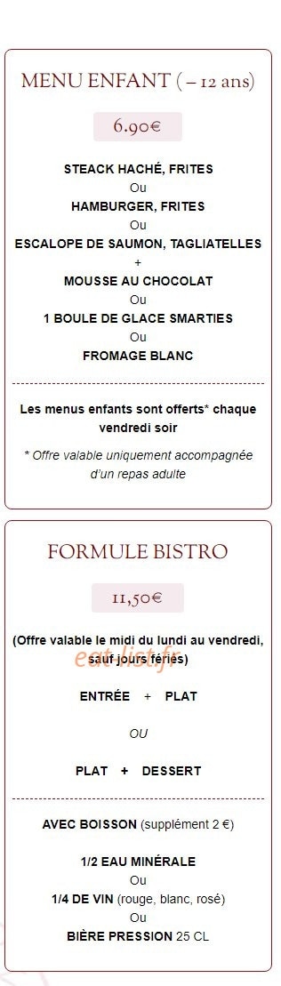 Bistro d'Augustin — carte page 5