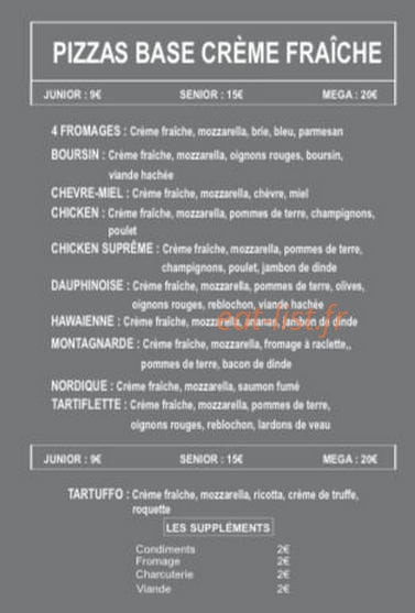 La Buena Pizza — carte page 3