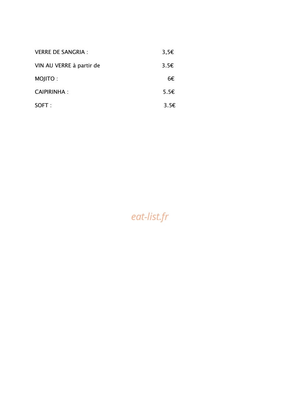 In Vino Tapas — carte page 2