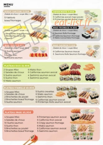 Japan Thaï — carte page 6