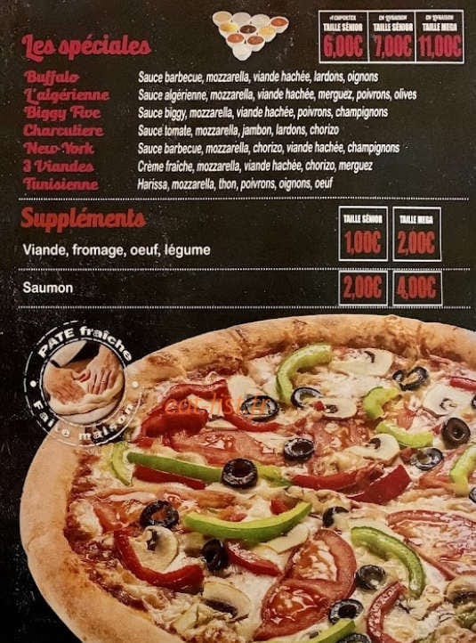 Pavarotti pizza — carte page 3