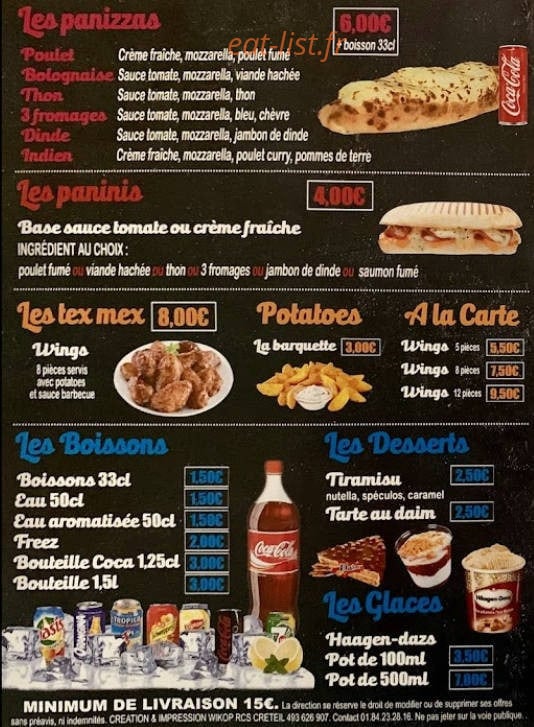 Pavarotti pizza — carte page 4