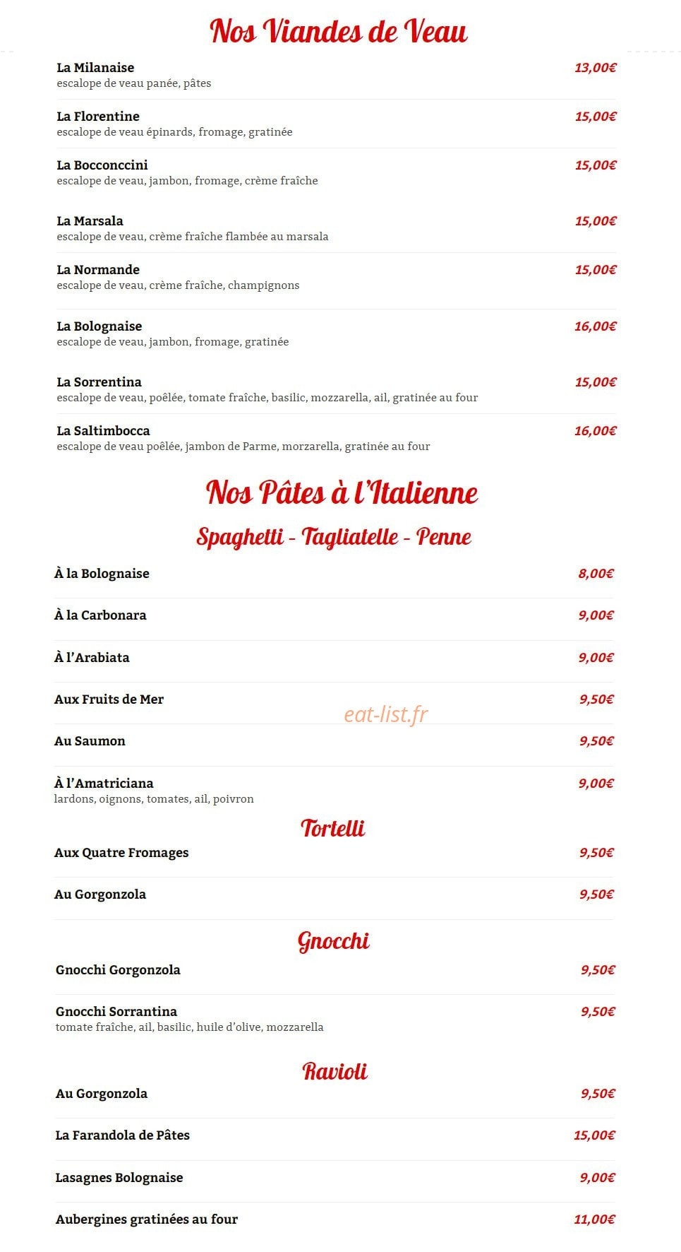 Taverna Grill — carte page 3