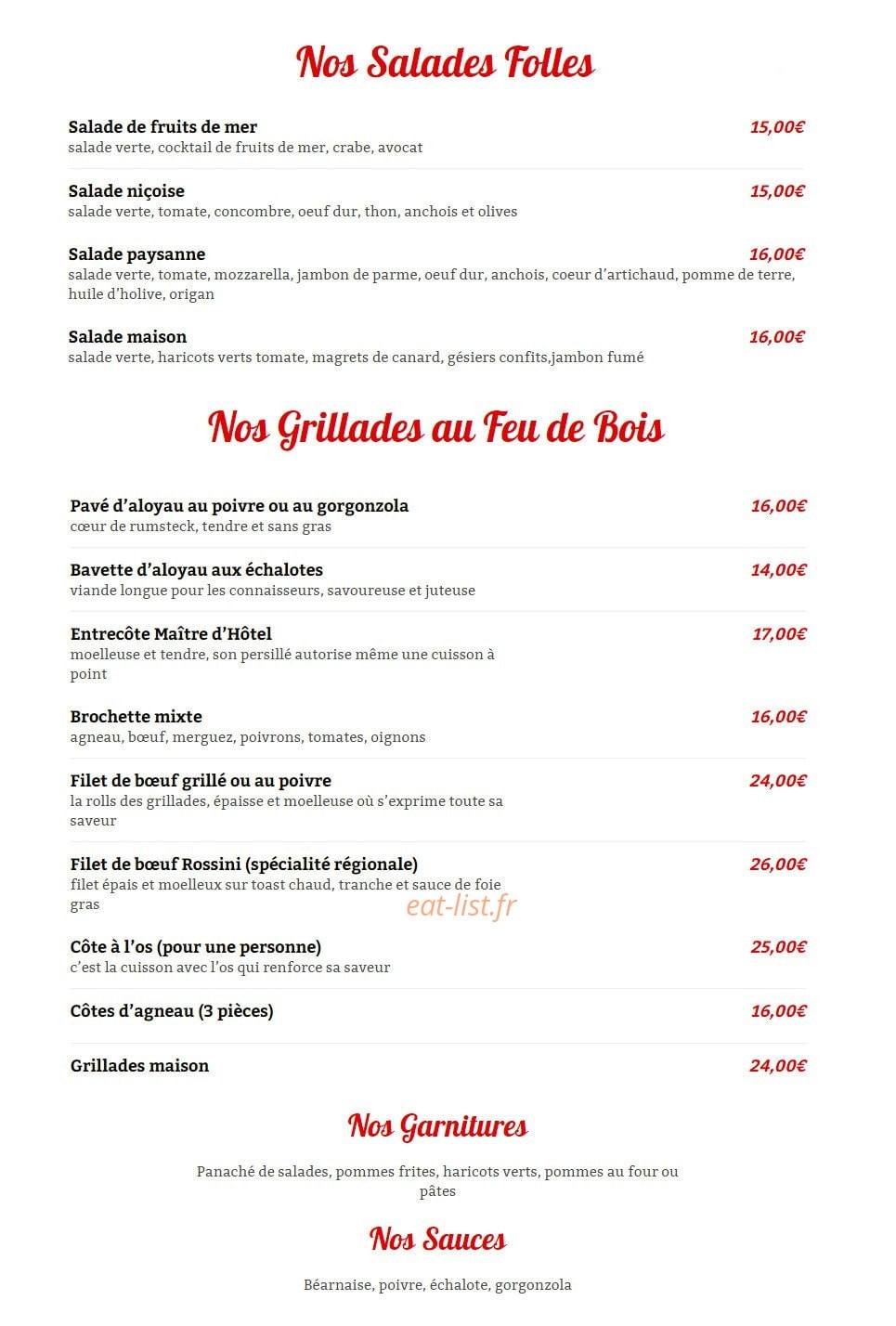 Taverna Grill — carte page 2