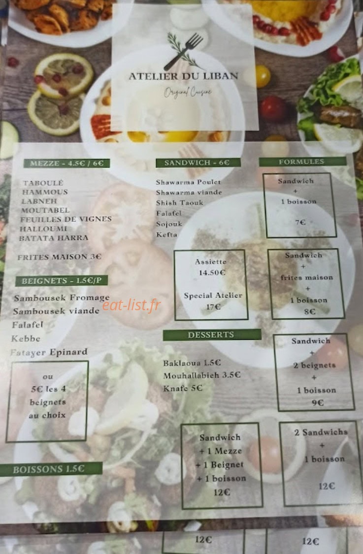 Atelier du liban — carte page 1