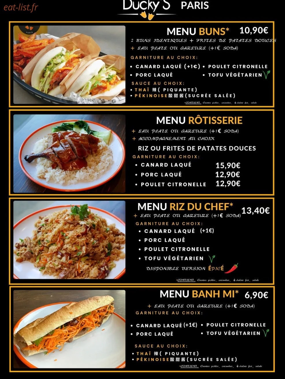 Ducky’s — carte page 1