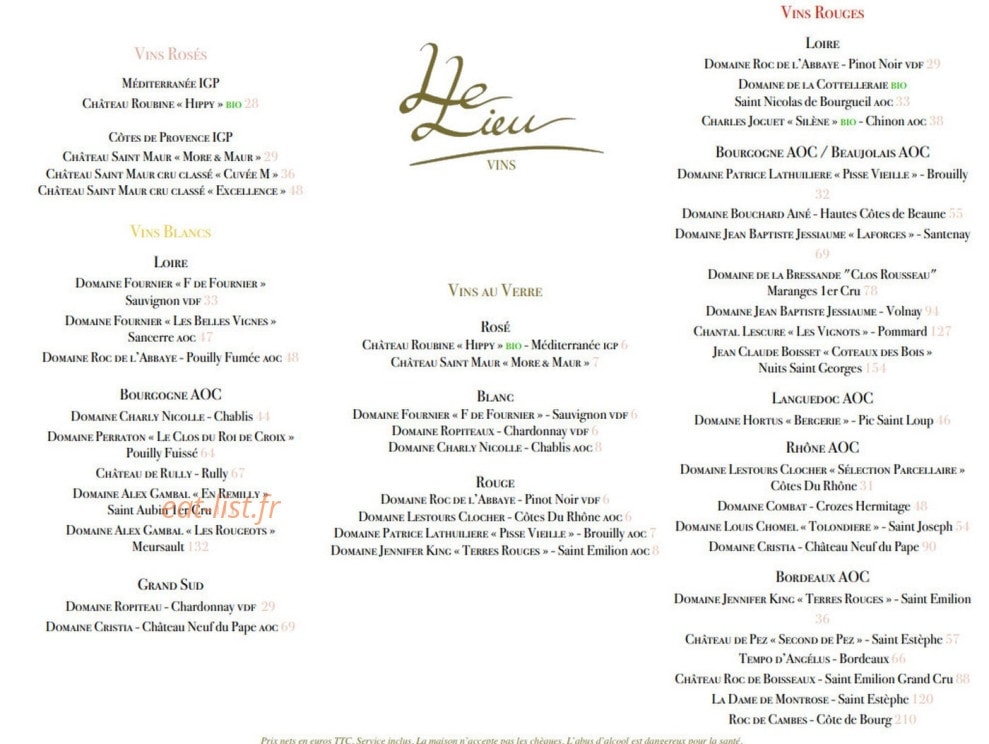 Le Lieu — carte page 5