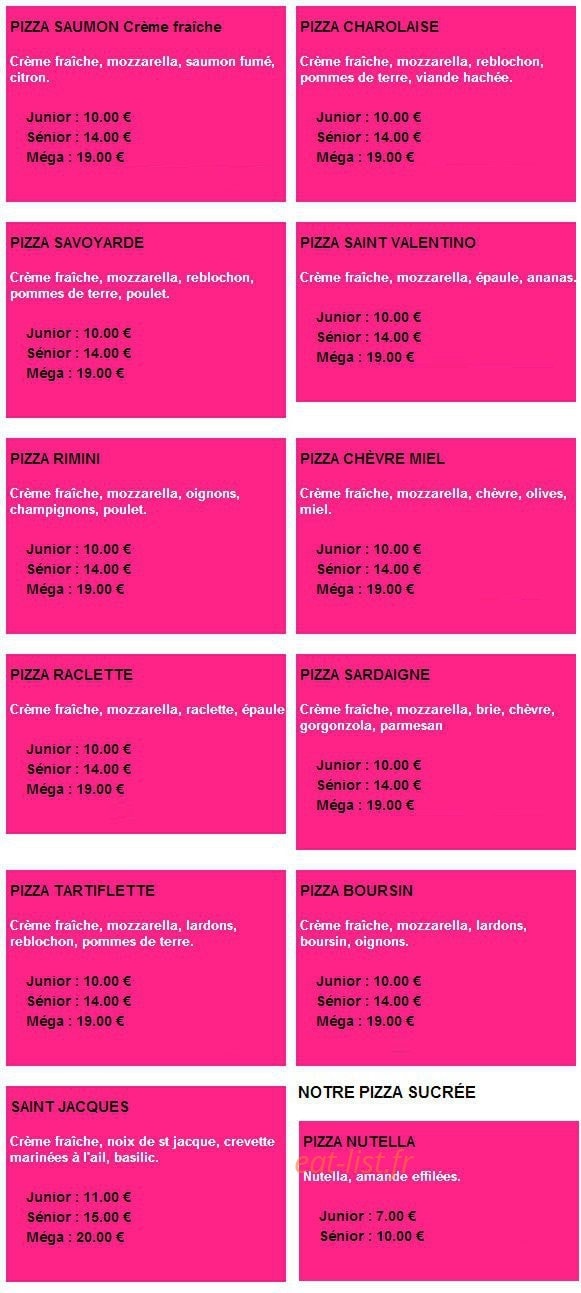 Love Pizza — carte page 5