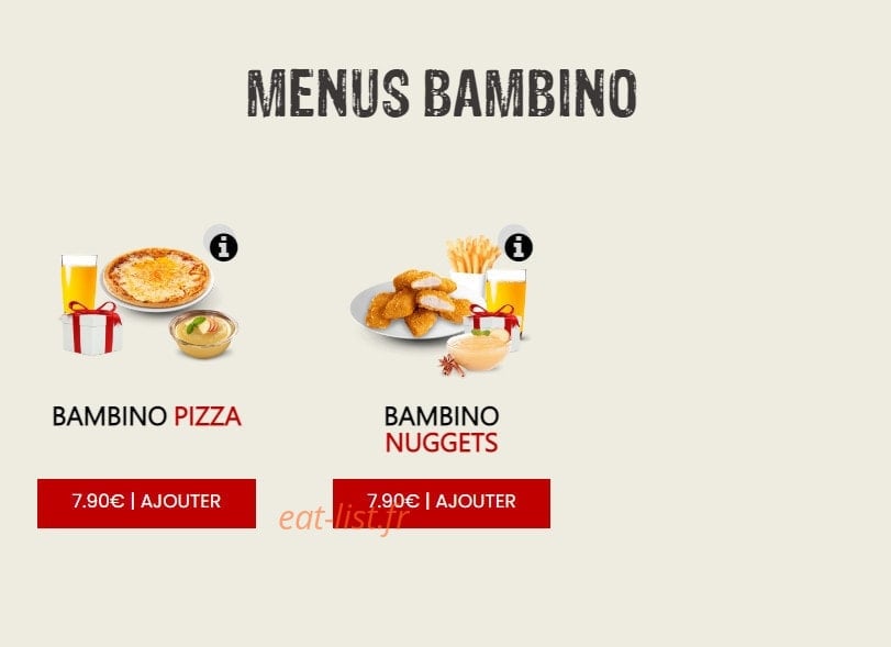 Maestro Pizza — carte page 3