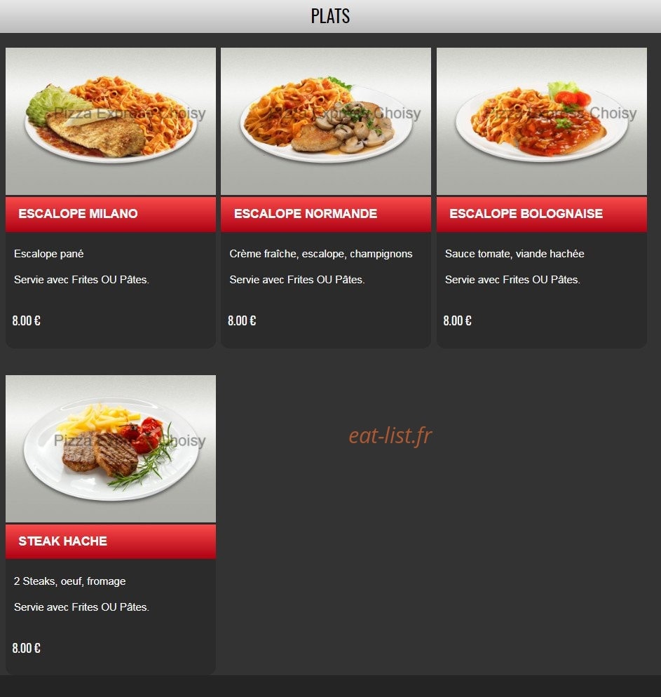 Pizza Express — carte page 15