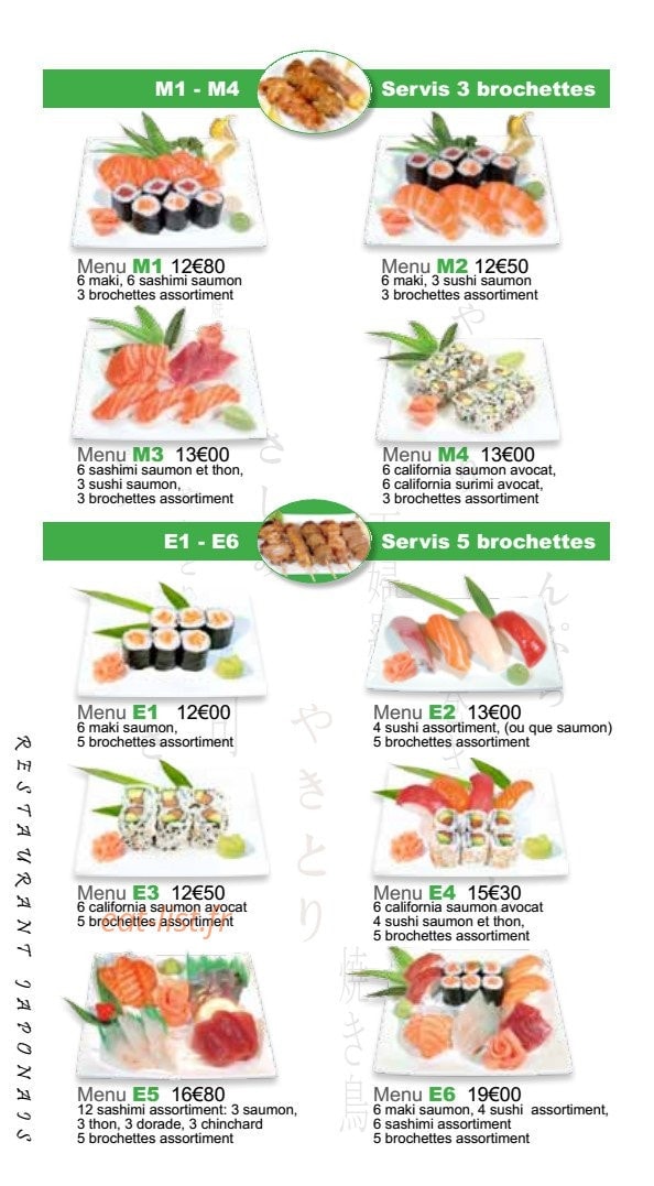 Zaki Sushi — carte page 6