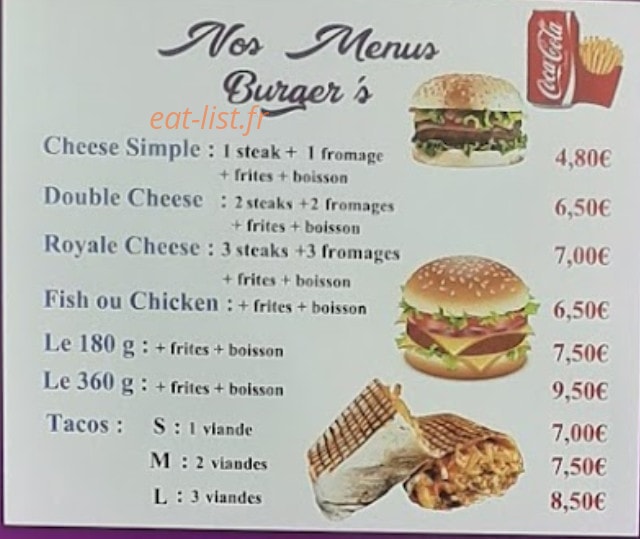 Busy Lunch — carte page 1