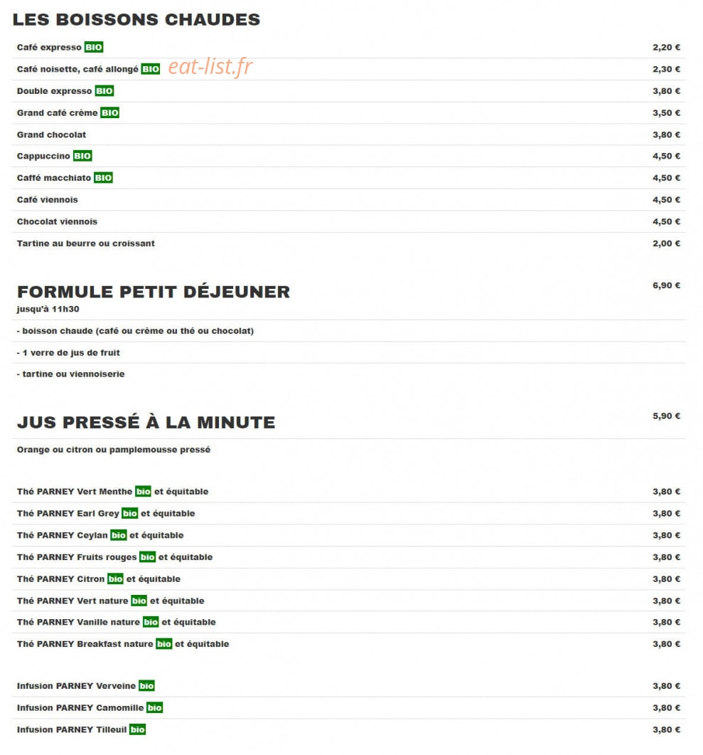 Café de la Gare — carte page 4