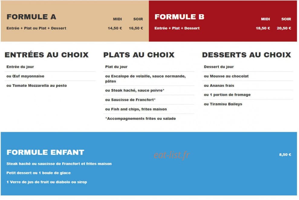 Café de la Gare — carte page 3