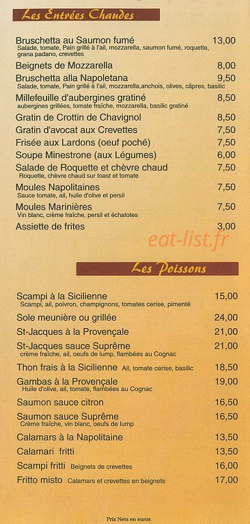 Casa Bella — carte page 2