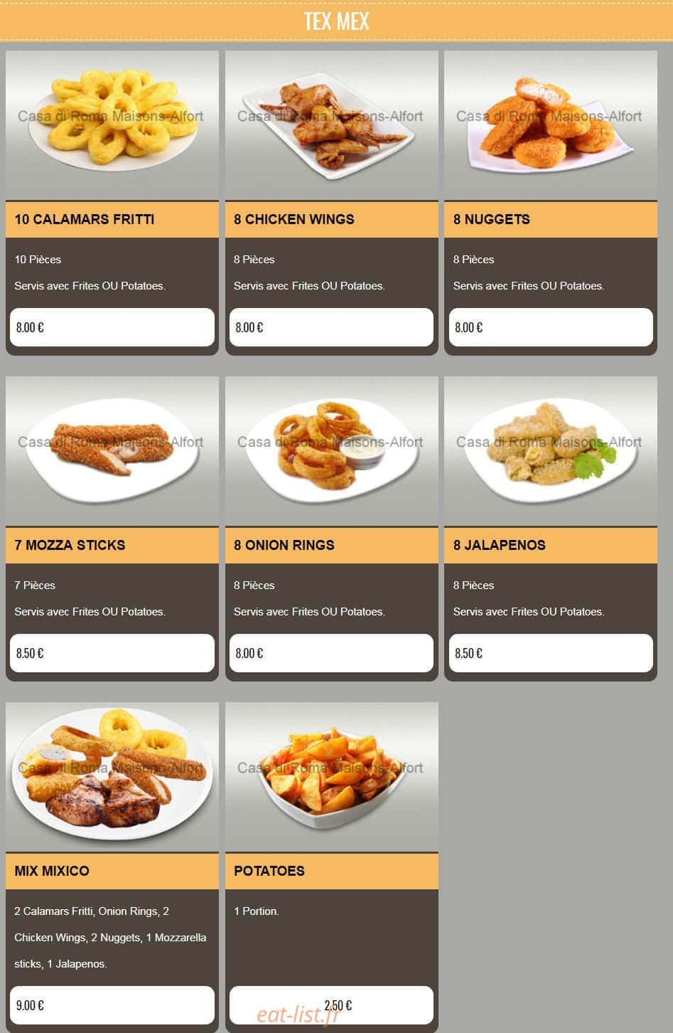 Casa Pizza Ro-Ma — carte page 14