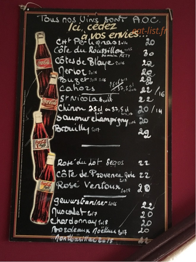 Chez Michel — carte page 3