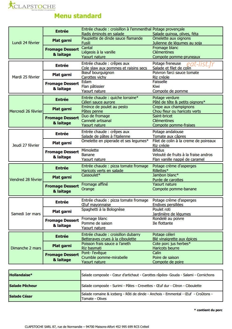Clapstoche — carte page 2